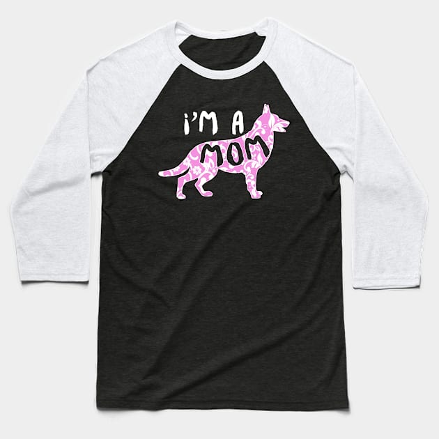 I'm A Dog Mom - Dog Lover Dogs Baseball T-Shirt by fromherotozero